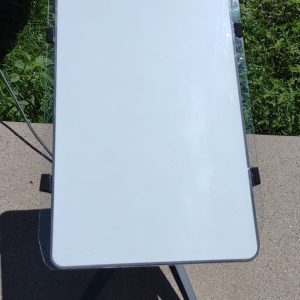 Front view of a Starlink Satellite with a satellite shield on it.