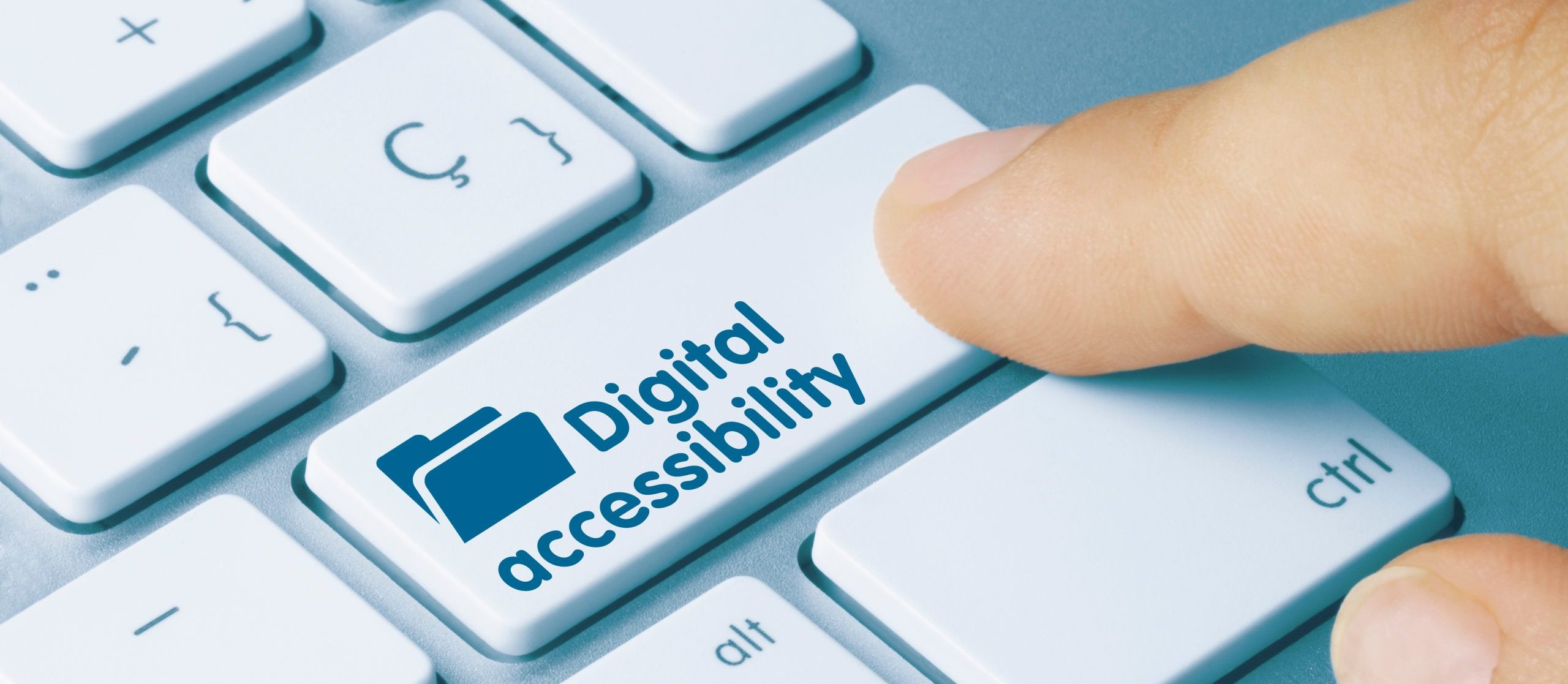 Digital Accessibility key on a computer keyboard.